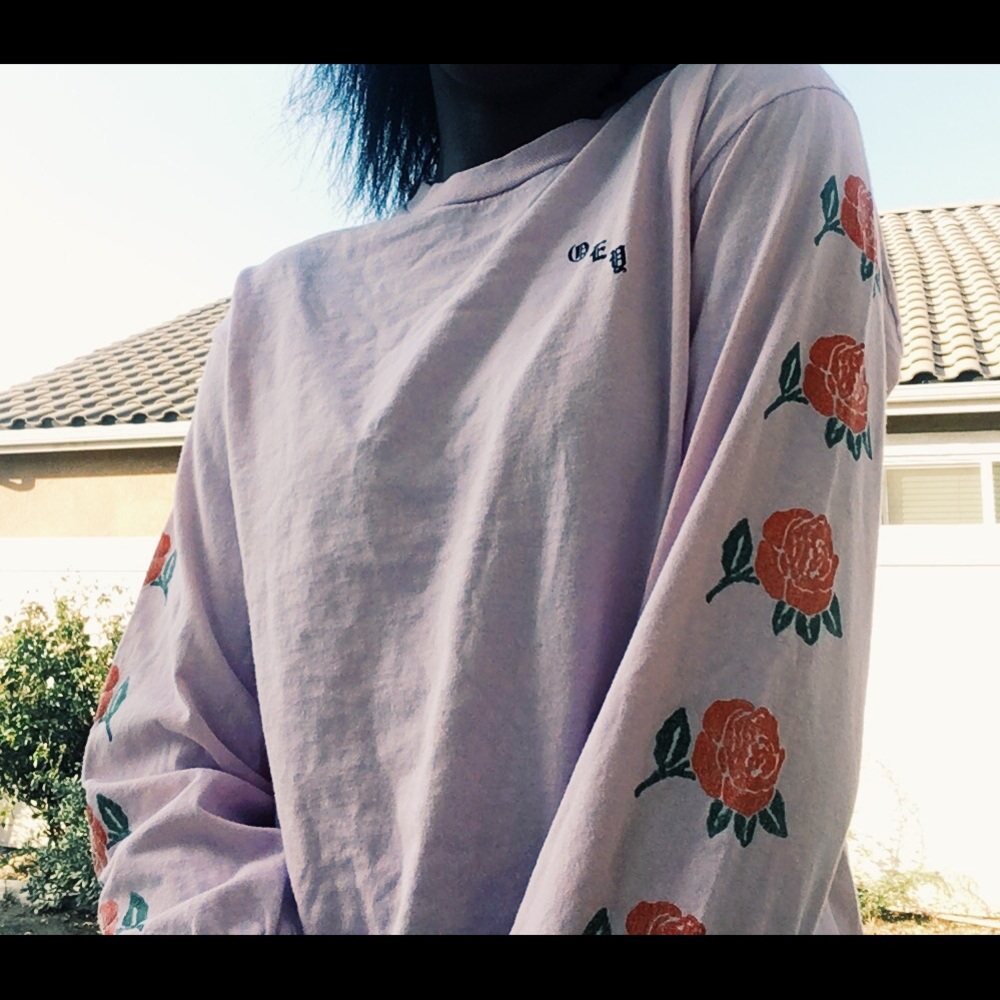 pink obey long sleeve